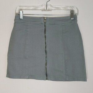 Forever 21 Zip Front Mini Skirt